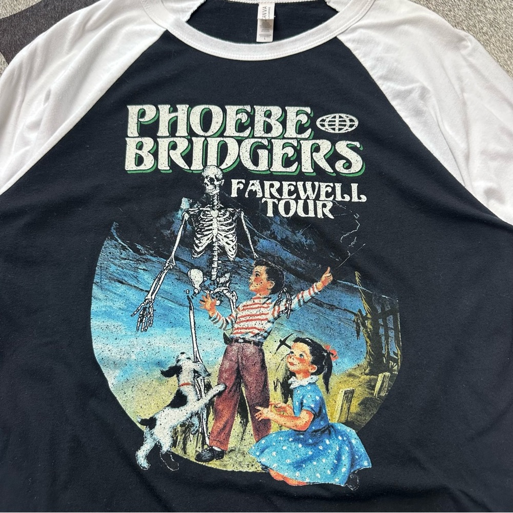 Phoebe Bridgers 2018 Farewell Tour Raglan Tee - Picture 3 of 7